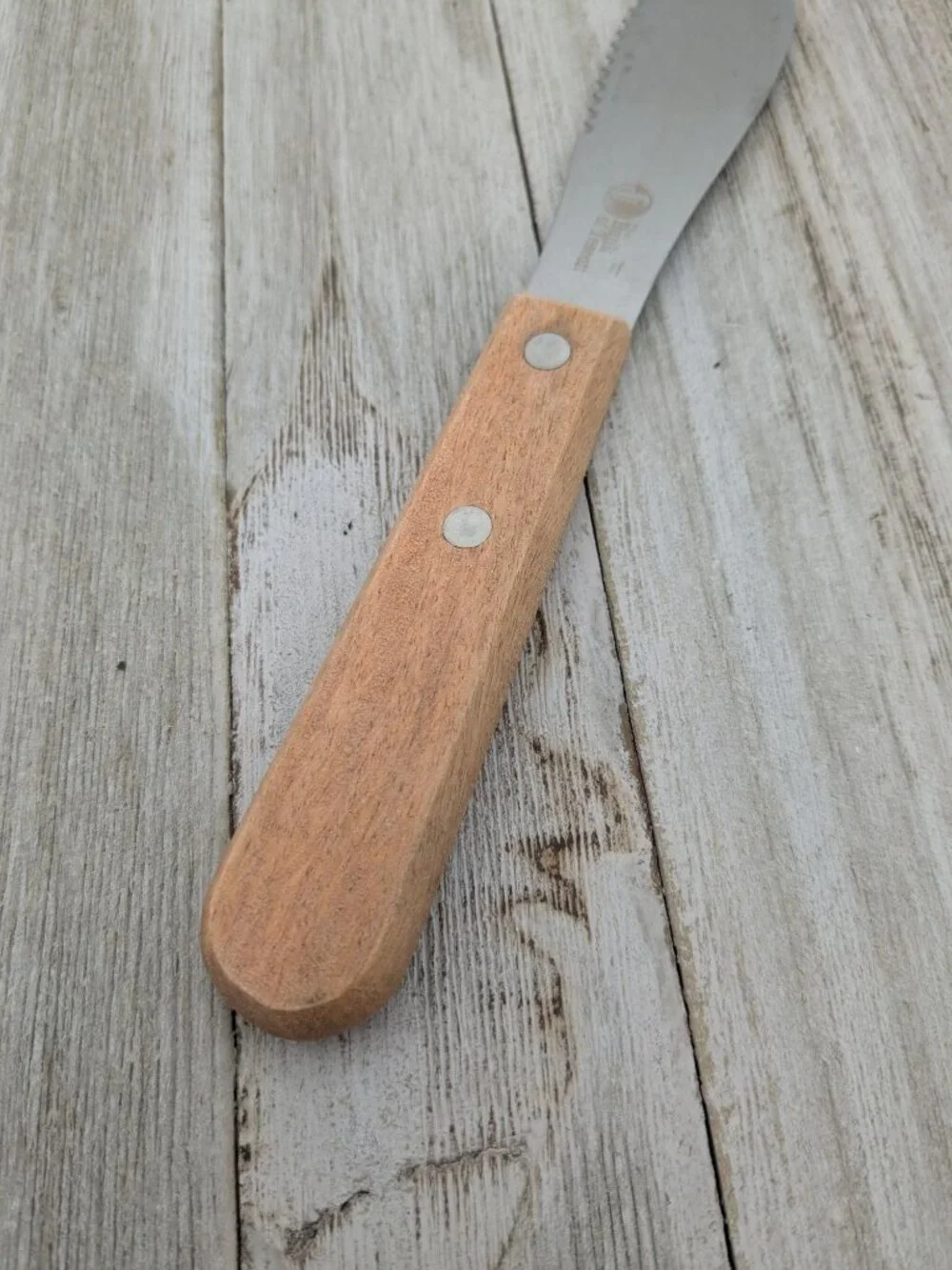All Purpose Spreader Sandwich Knife Wood Handle 7 1/2